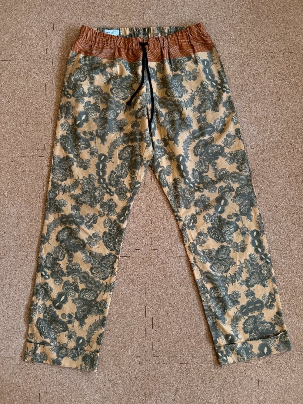 Dries van Noten print cotton pants